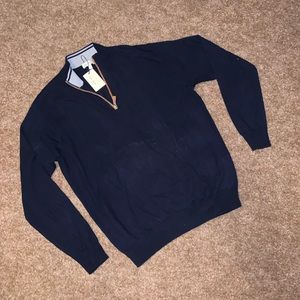 Peter Millar Navy Blue Men’s Quarter Zip Size Large